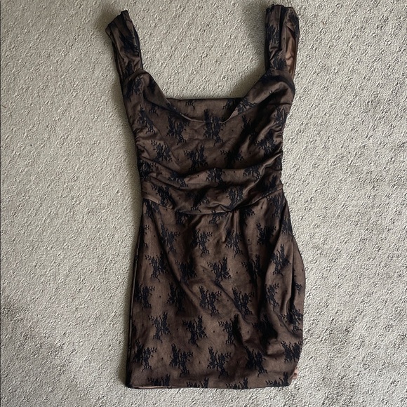 Tiger Mist Dresses & Skirts - Tiger Mist Brown and Black Dress
